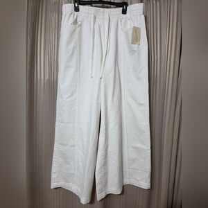 Universal Thread White Wide-Leg Drawstring Pants